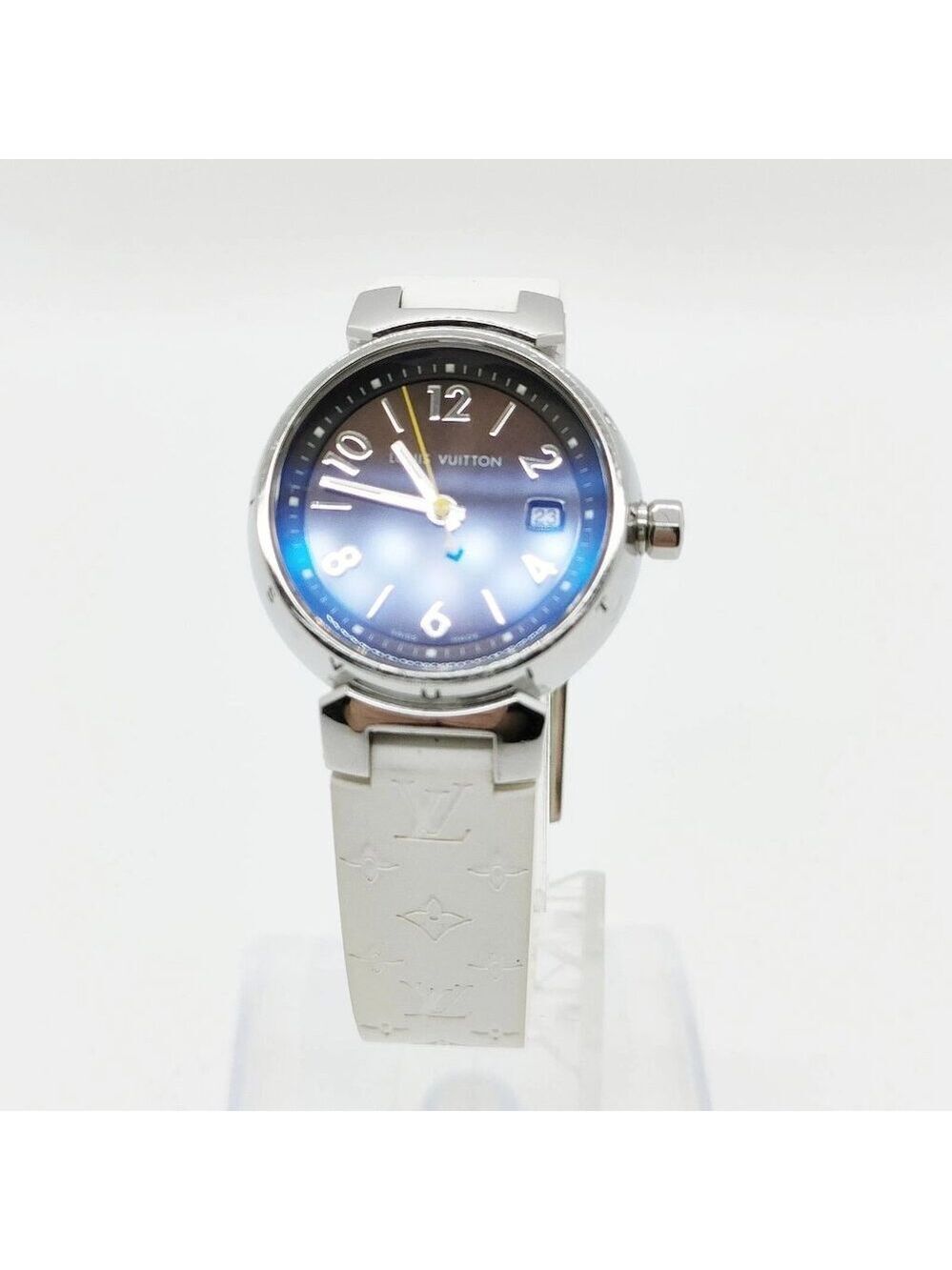 Louis Vuitton Watch Q1211 26mm Women's Black X Brown 756-070225